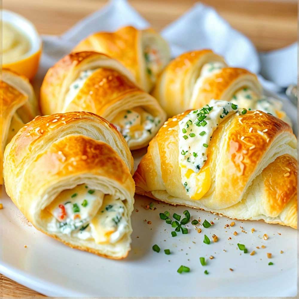 Crab & Cheese Filled Crescent Rolls